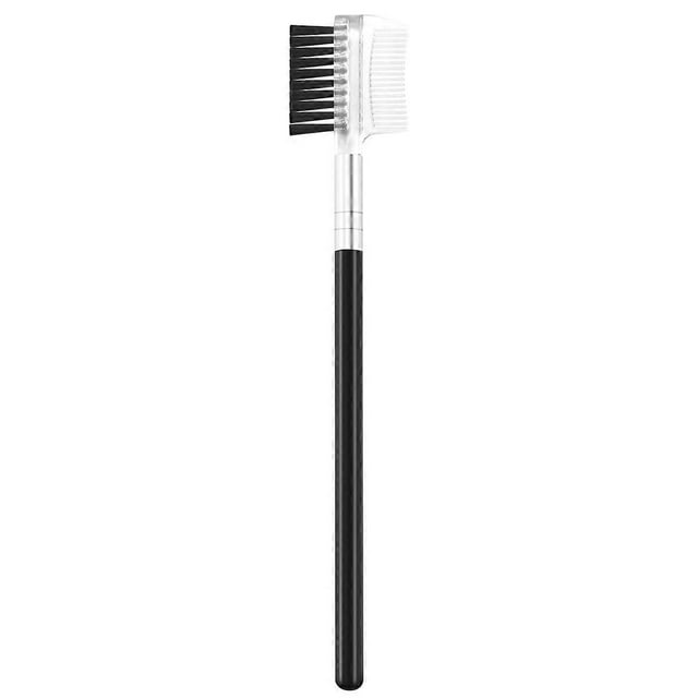 Women Double-sides Brow Comb Eyebrow Brush Wood Holder Make-up Cosmetic Makeup Tool 1pcs