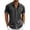 AX24-Dark Gray, variant on Lumtrix Men's Cuban Guayabera Shirt Short Sleeve Button Down Color Block Shirts Casual Summer Beach Shirts with Pocket Beige L