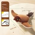 thumbnail image 4 of Pájaro de peluche interactivo recargable por USB Crrynuo - Apariencia simulada - Divertido juguete para gatos - Sonidos de pájaro realistas - Entretenimiento adorable para gatos - Gorrión marrón, 4 of 7