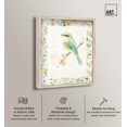 thumbnail image 2 of Gentle Bird and Flowers Shadowbox Print Botanical Art by Art Remedy, Blonde Frame, 16 x 20, 2 of 6
