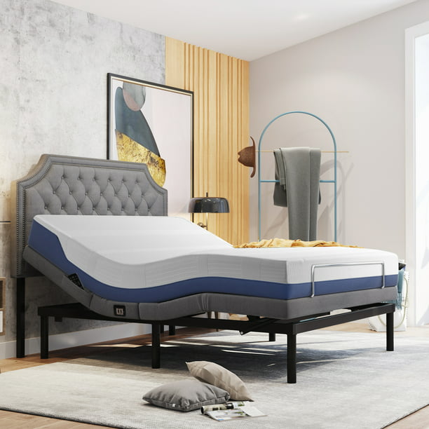 Adjustable Bed Frame With Massage, Can You Add A Headboard To An Adjustable Bed