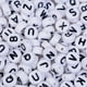 thumbnail image 3 of 200 piezas de abalorios espaciadores sueltos de acrílico mezclados para joyas 7 mm / 0,27 '' abalorios de letras abalorios letras negras perfecl Cuentas acrílicas para manualidades., 3 of 8