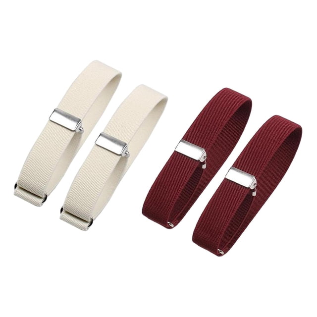 Soportes de manga Zulema 4 piezas ajustables antideslizantes para camisa Talla única