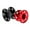 Black Red, variant on 2pcs Mixed Aluminum Alloy Finger Spool Snorkeling Line Reel 3.3 X 2 Black Red