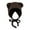 Coffee, variant on Hat Female Cute Bear Ears Warm Knitted Ear Cap Sweet Show Young Everything Winter Woolen Hat Man Hat for Winter