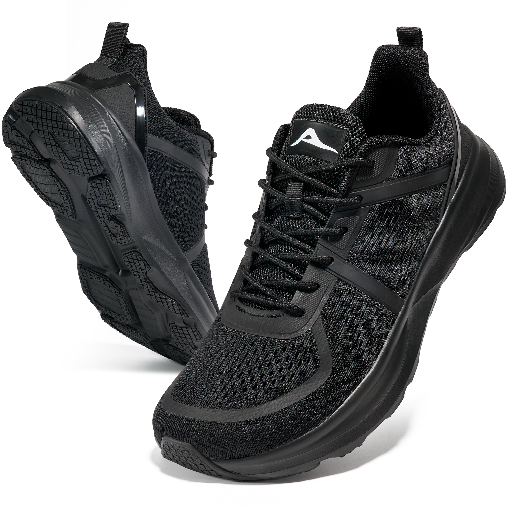 MeMoride Men's Wide Toe Walking Shoes Non Slip Casual Athletic Trail Running Sneakers