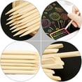 thumbnail image 4 of MasteelfCA 30pcs Scratch Bamboo Pens Scratch Papers Sticks Kids Scratch Bamboo Stylus, 4 of 7