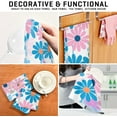 thumbnail image 7 of Dreamtimes Pink Blue Flowers Kitchen Towel, Dish Towels Quick Drying Tea Towels Absorbent Hand Towels for Kitchen Sink Dinner Table 28 x 18 Inches, Set of 4, 7 of 7