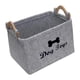 thumbnail image 5 of Organizador de Juguetes para Perros Jinwen Cesta Rectangular para Artículos de Cachorros Hueso Gris, 5 of 8