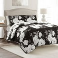 thumbnail image 2 of Lush Decor Zinnia Floral 3 Piece Full/Queen Quilt & Sham Bedding Set, 2 of 11
