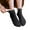 Black, variant on Gsakboxl Ankle Socks Women Solid Cotton Cute Pearl Ruffle Edge Warm Mid Calf Socks Casual Soft Short Tube Hosiery For Autumn Winter Daily Black