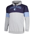 thumbnail image 2 of Men's Fanatics Navy/Light Blue Memphis Grizzlies Big & Tall Pullover Hoodie, 2 of 3
