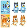 thumbnail image 4 of 6/12/18 Uds. Pegatinas de rompecabezas de perro de dibujos animados de Anime Bluey lindos niños DIY rompecabezas de colores pegatinas educativas juguetes divertidos para niños regalo, 4 of 5