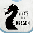 thumbnail image 4 of Inktastic Always Be a Dragon Boys or Girls Baby Bib, 4 of 4