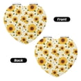 thumbnail image 2 of Kdxio European-style Pattern Sunflower A Pocket Mirror, 1X/2X Travel Makeup Mirror 2-Sided Folding Small Mirror Portable Double-Sided Magnifying Cosmetic Mirror for Gift-Heart Shape, 2 of 9
