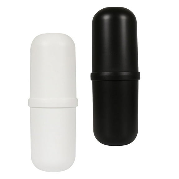 2Pcs Creative Toothbrush Holders Multifunctional Mouthwashing Cups for Travel