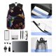 thumbnail image 4 of Disketp Humming Bird Mochila Ligera Clásica con Múltiples Bolsillos, Mochila Casual para Hombre y Mujer, Ideal para Escuela, Trabajo y Viajes, 4 of 5