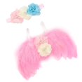 thumbnail image 5 of Alas de Ángel de Plumas Soledad Decoraciones de diadema para niños Rosa oscuro, 5 of 5