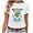 White, variant on Bibifish Womens Tee Tops Autism Awareness Print Soft Breathable Regular Fit Crewneck Short-Sleeve Tee Tops Summer Daily Commute Chic Wear