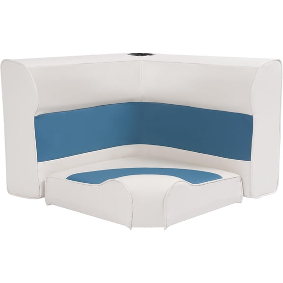 KOJEM 8WD133-1008 Seat Bottom Backrest Universal Pontoon Boat Parts for 8WD133-1B-204 Deluxe Series Pontoon Seat Bases Radius Corner Seat Cushion Set