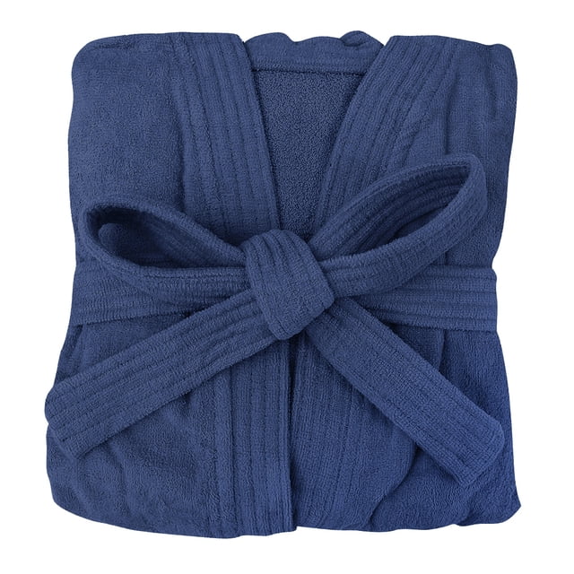 Bata de Baño Unisex/Unitalla Azul Marino Aquila Ana Victoria
