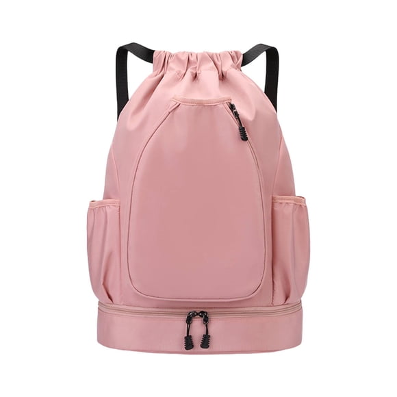 Mochila de tenis mochila bolso de raqueta de raqueta portátil resistente al agua bolsa de tenis con compartimento de zapatos para bolas accesorios Rosa