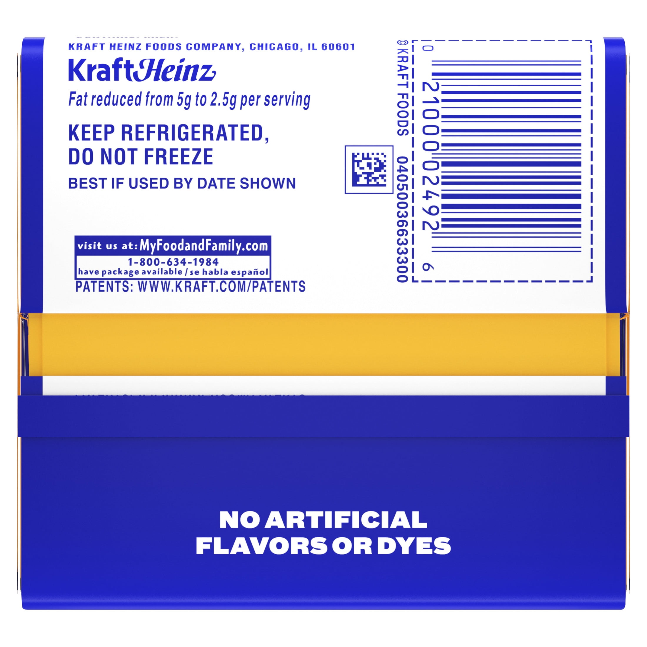 Kraft Singles 2% Pasteurized Prepared Cheese Product American Slices, 22 Count Pack