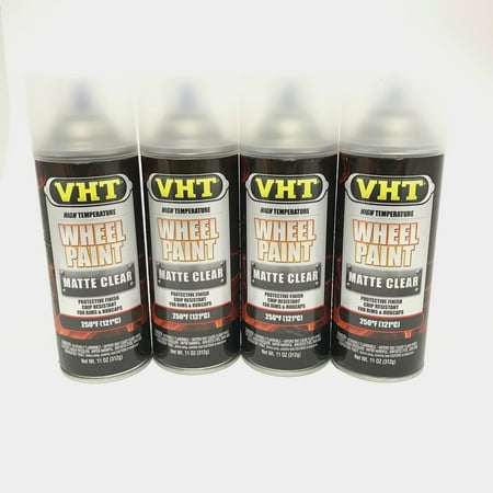 VHT SP190-4 PACK MATTE CLEAR COAT Wheel Paint Chip & Fade Resistant-11oz Aerosol
