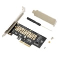 thumbnail image 2 of M.2 Nvme Ssd A Pcie 3,0 X1/X4/X8/X16 Tarjeta Adaptadora De Escritorio Duro Frive Tarjeta De Expansión Compatible Con Sistema Windows Xp/Vista/Win 7 Eigraketly EL016335-00, 2 of 5