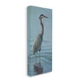 thumbnail image 2 of Stupell Industries Heron Bird Perched Ocean Ripples Coastal Painting Gallery Wrapped Canvas Print Wall Art, 2 of 5