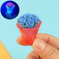 thumbnail image 4 of BAELLERT Mini Luminous Bouquet Miniature Resin Craft Glow in The Dark DIY Charm Creative Moss Landscape Colorful 3D Flower Model Desktop Ornament Car Decoration, 4 of 8