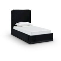 Meridian Furniture Rava Black Velvet Upholstered Twin Bed