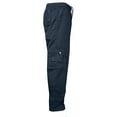 thumbnail image 3 of Gvmfive Men Solid Multi Pockets Elastic Waist Casual Cargo Pants, 3 of 5