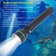 thumbnail image 5 of Modos de luz de buceo ajustable buen sellado IPX8 impermeable a prueba de golpes LED linterna de buceo 3000LM blanco, 5 of 8