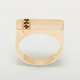 thumbnail image 4 of LBG British Made 14k Rose Gold Natural Sapphire Mens Band Ring - 25 size options - Size 6.5, 4 of 6