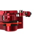thumbnail image 4 of de mecánico para de carretera, pinza delantera trasera de 140mm, pernos blancos, abrazadera de rotor rojo Frente rojo shamjiam Pinza de freno de disco de bicicleta, 4 of 8