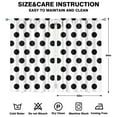 thumbnail image 2 of Polka Dot Design Kitchen Curtains Set - 52x84 Inch Minimalist Dots, Rod Pocket Short Curtains for Bathroom or Laundry Room, 2 of 2