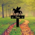thumbnail image 2 of Custom Horse Memorial Garden Stake,Horse Lover Gift,Sympathy Sign, Metal Yard Art, Horse Memorial Gift, Pet Loss Gift, 2 of 6