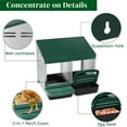 thumbnail image 4 of Pefilos 2 Compartment Roll Out Chicken Nesting Box with Plastic Basket, Egg Nest Box Chicken Laying Box Hens Chicken Coop Poultry Box, Green, 4 of 8