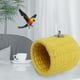 thumbnail image 5 of Lindo pájaro loro cálido nido casa colgante dormir cama juguete jaula algodón transpirable tornillo amarillo jinwen Cama Hamaca Loro, 5 of 7