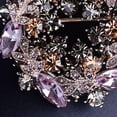 thumbnail image 3 of Flor Diamante de imitación cristal vestido de novia broche PIN ropa sombrero Púrpura Jinwen Alfileres de broche de diamantes de imitación, 3 of 3