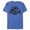 Royal Blue Heather, variant on Men's Jurassic World Spray Paint Print Logo  Graphic Tee Red Heather Small