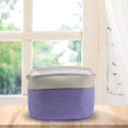 thumbnail image 1 of Sundries Storage Basket Foldable Cotton Linen Box For Home Bedroom Houseroom, 1 of 3