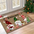 thumbnail image 6 of 1pc Polyester Christmas Gnome Welcome Doormat - Cute Gnome House Pattern, Non-Slip & Washable, Perfect for Home & Christmas Decoration or Gift, 6 of 13