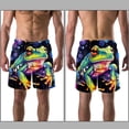 thumbnail image 3 of luoweisi Men's Beach Shorts Quick Dry Swim Trunks with Mesh Lining Frog M, 3 of 5