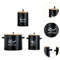 thumbnail image 6 of WeiLaiKeQi 3 Pieces Potato Onion Garlic Canister with Aerating Holes for Pantry Picnics Black, 6 of 9