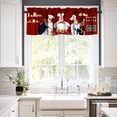 thumbnail image 3 of Kitchen Curtains Chef Valances for Windows Rod Pocket Curtain Three Fat Chefs Style Print Drape Valance Blackout Kitchen Window Curtains Window Treatments for Bedroom Living Room, One Panel W52xL18in, 3 of 6