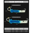 thumbnail image 7 of BLUEWING 9in Lighted Glow Squid Lure 1pc LED Saltwater Fishing Lure Soft Squids Baits with 9/0 Stainless Steel Hook and 300LB Mono Line Trolling Deep Drop Light, Blue Squid - Blue Light, 7 of 7