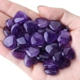 thumbnail image 3 of NOGIS 20 PCS Heart Crystals Amethyst Natural Healing Crystal Polished Hearts Carved Stones Rose Quartz Palm Gemstones Reiki Energy Balancing Worry Stone Meditation Love Gift (Purple), 3 of 7