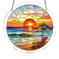 thumbnail image 1 of Tong Curtain Style Acrylic Puzzle Garden Design Window Hanging Home Birthday For, 1 of 5